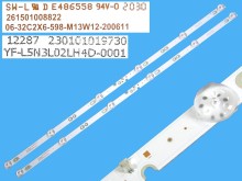 LED podsvícení pro LCD TV 32" - sada 2 pásků 598mm