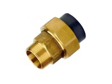 PVC šroubení s vnějším závitem mosaz D 16 x 3/8"