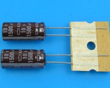 Nippon KZM 1500uF/10V Kondenzátor - 105°C, nízký ESR, dlouhá životnost