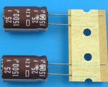 Nippon KZM 1500uF/25V Elektrolytický Kondenzátor - Nízká ESR, Dlouhá Životnost