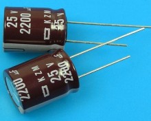 Nippon KZM 2200uF/25V Elektrolytický Kondenzátor s Nízkou Impedancí