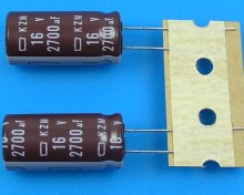 Nippon KZM Kondenzátor 2700uF/16V 105°C - Nízký ESR, Dlouhá Životnost