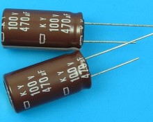 470uF/100V 105°C Nippon KY Elektrolytický Kondenzátor