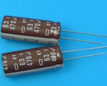 Nippon KY elektrolytický kondenzátor 470uF/63V - 105°C, low ESR