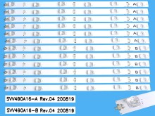 Sada LED podsvícení 468mm pro TV Grundig - 12 pásků