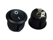 Kulový kolébkový vypínač SCI R13112A02BB2 černý ON-OFF