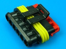 Konektor AMP Superseal 1,5 SRS se zámkem 6 PIN 282090-1