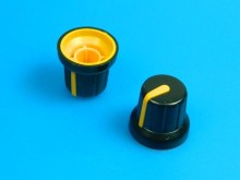 Miniaturní knoflík na potenciometr s ukazatelem GMN-4YL, průměr hřídele 6mm