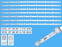 LED podsvit pro LCD TV 55" Vestel UHD - 7 pásků 533mm, varianta 2