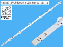 LED podsvícení 533mm, 6 D-LED pro LCD TV