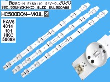 LED podsvit 520mm sada LG AGM76150302 - 3 pásky D-LED