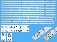 Sada LED podsvícení Vestel 23443763 - 11 pásků 707mm