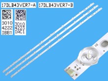 LED podsvit sada Vestel 17DLB43VER7 - 3 pásky 800mm D-LED BAR