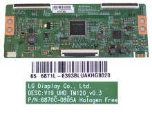 LCD T-CON modul 6871L-6393B / 6870C-0805A / V19_UHD_TM120 V0.3