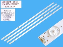 LED podsvit 855mm sada ChangHong - 4 kusy DLED Backlight 15 D-LED, 3034201520V