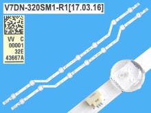 Samsung LED podsvit 620mm sada V7DN-320SM1-R1 - 2 kusy BN96-43667A