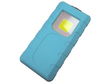 Plochá pracovní svítilna LED 3W COB s magnetem a bateriemi