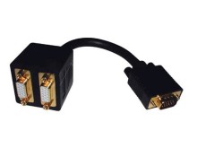 VGA Splitter Kabel 1x VGA Samec na 2x VGA Samice 0,2 m