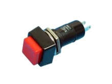 Tlačítko přepínač Ninigi PS12ARD červený 1A / 250VAC