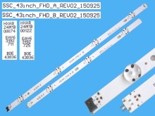 LED podsvit 862mm, 7 D-LED pro LCD TV LG 43"