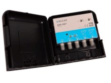 Anténní zesilovač ALCAD AM-487 s 4 vstupy (UHF1, UHF2, FM, DAB)