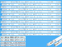 LED podsvit sada Philips 55" - 14 pásků DLED backlight set