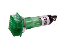 Zelená kontrolka s doutnavkou 230V AC