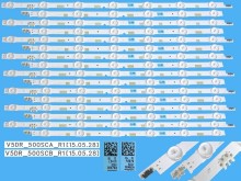 LED podsvit sada Samsung 16 pásků BN96-38479A + BN96-38480A pro 50" TV