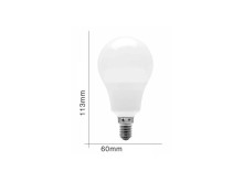 LED žárovka E14 12W 6500K globe - studená bílá