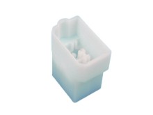 Návlek na konektor Faston 6.3mm se západkou, 4 piny