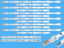 LED podsvit sada Samsung BN96-32174A a BN96-32175A - 12 pásků 837mm D-LED