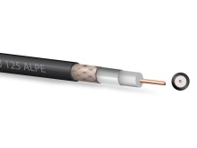 KOAX Zircon CU 125 ALPE Koaxiální Kabel 75 Ohm 6.8mm Černý