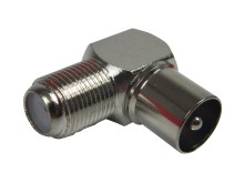 Anténní redukce F / IEC samec - úhlová 90 stupňů