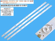 LED podsvícení pro TV 32" - Sada 3 pásků 595mm