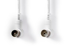 Anténní kabel účastnický CSGT40100WT30, 3m, úhlový, bílý