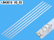 LED podsvit sada Philips LB43015 V0_03 AL - 5 pásků 850mm