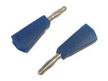 Banánek letovací se zdířkou 2ks modrý