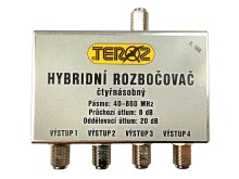 Hybridní anténní rozbočovač TV s 4 výstupy č.106 F