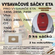Syntetické vysavačové sáčky a filtry 4+1 pro ETA 1458