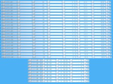 Sada LED podsvícení pro Sony 75" - 28 pásků D-LED BAR 750TV07 V1 + 750TV08 V1