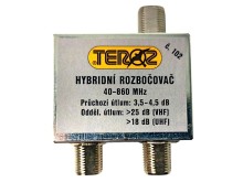 Hybridní anténní rozbočovač TV s 2 výstupy č.102 F