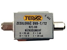 DVB-T / DVB-T2 Anténní Zesilovač 20dB TEROZ č.434 F