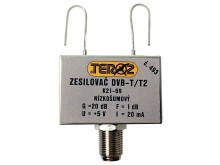 Anténní zesilovač DVB-T / DVB-T2 20dB TEROZ č.493