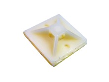 Samolepicí příchytka stahovacích pásků 19x19mm pro pásky do 3,6mm