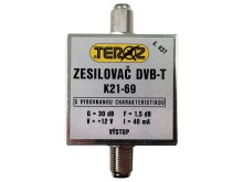Anténní zesilovač DVB-T / DVB-T2 30dB TEROZ č.437