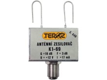 Anténní zesilovač DVB-T / DVB-T2 16dB TEROZ č.446