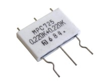 TR5 2x0R22 5W Axiální Rezistor