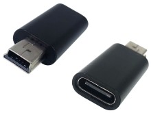 Adaptér USB-C na mini USB - černý