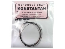 Odporový drát KONSTANTAN 5,4 ohm/m, průměr 0,35 mm