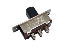 Posuvný přepínač DPDT s pájecími očky, 2 pozice, 23x7,2 mm